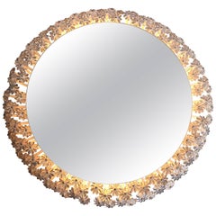 Emil Stejnar Circular Backlit Flower Mirror