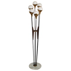 Stilnovo Floor Lamp with Opaline Globes 8