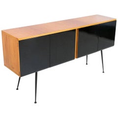 Italian Blonde Rosewood Credenza, Sideboard, 1950s