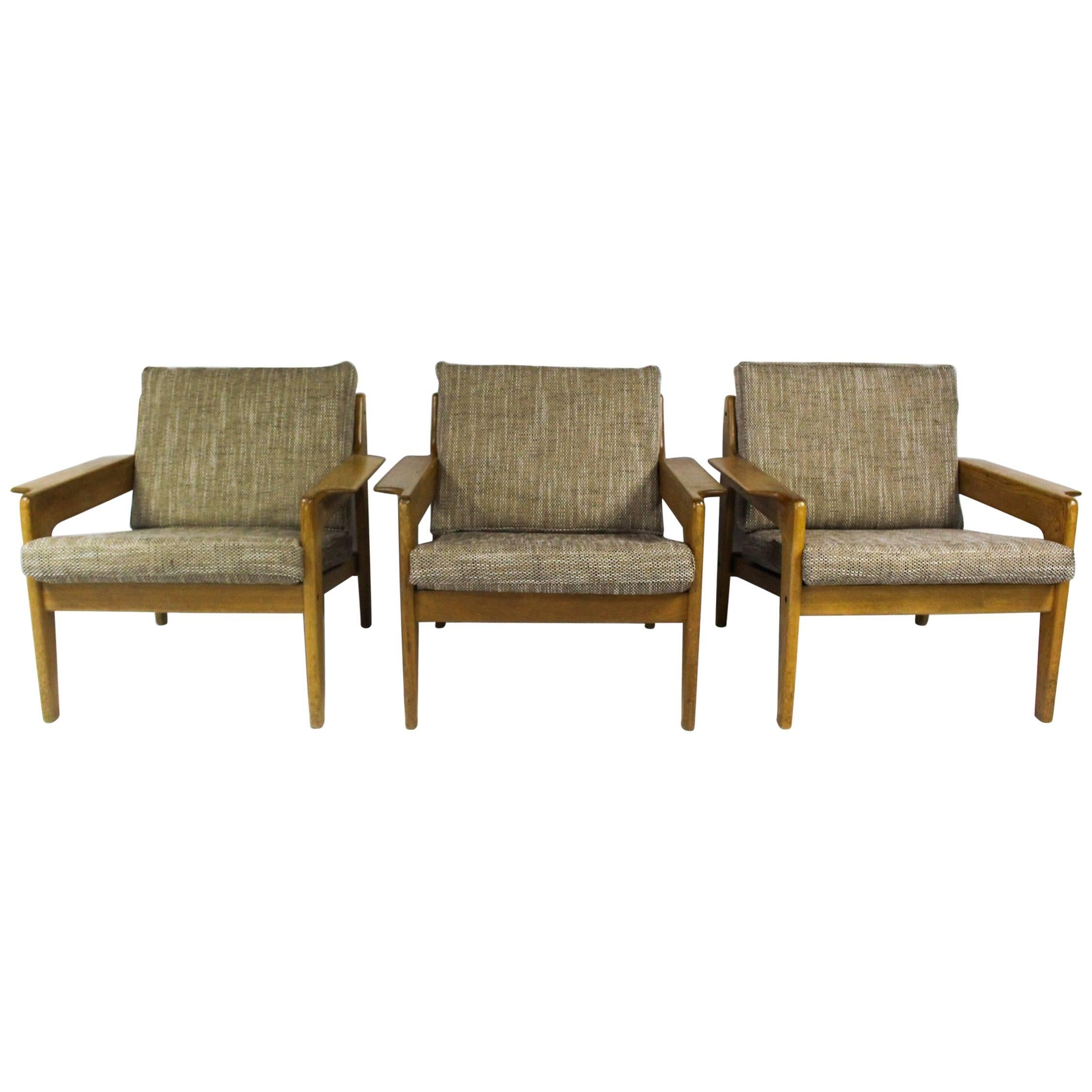 Vintage Danish Lounge Chair by Arne Wahl Iversen for Komfort 1960s For Sale