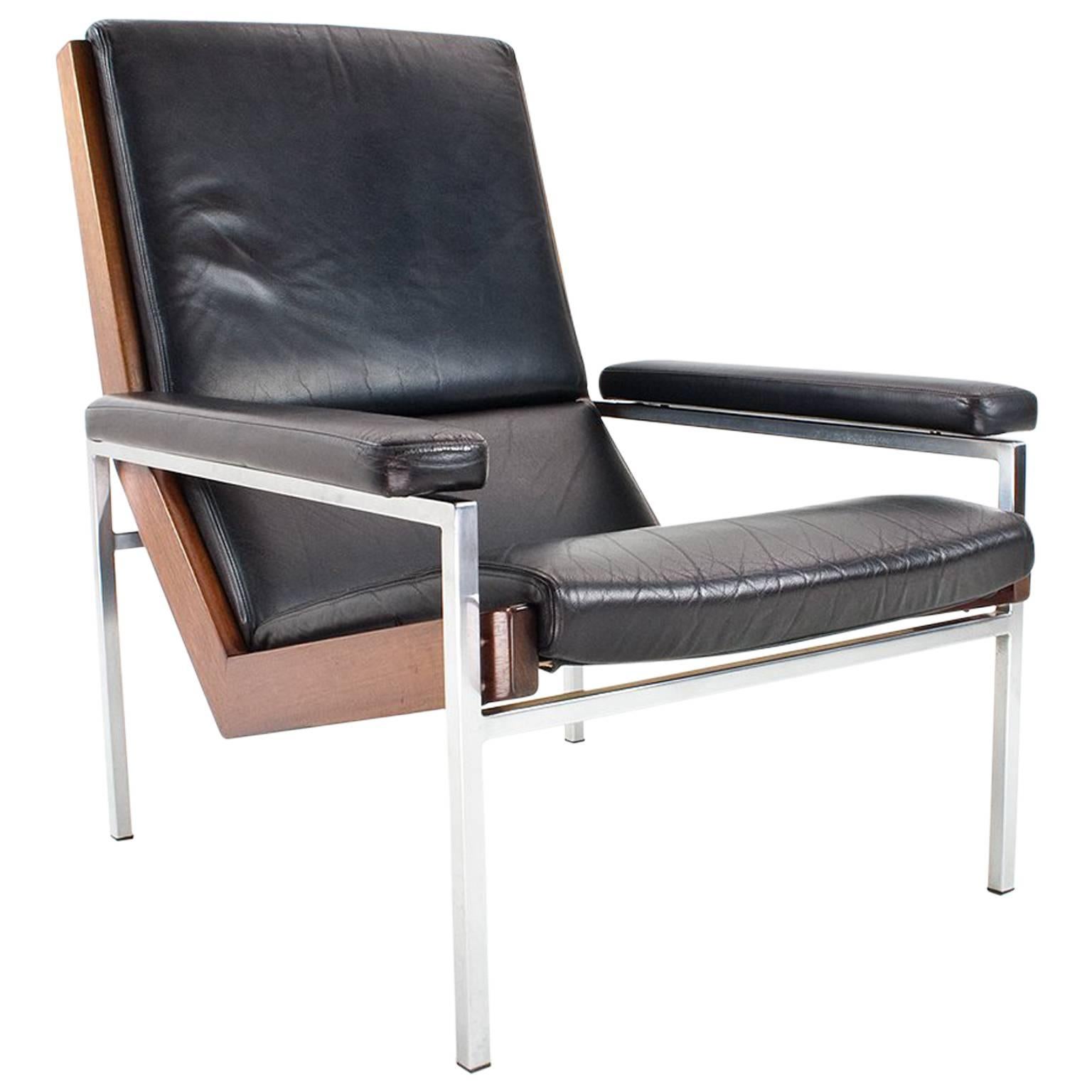 Lounge Chair in Leather by Rob Parry 1960s Dutch Vintage Collectable