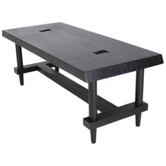 Arts and Crafts Ebonised Bench 