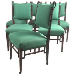 Set of Six Aesthetic Movement Period Dining Chairs