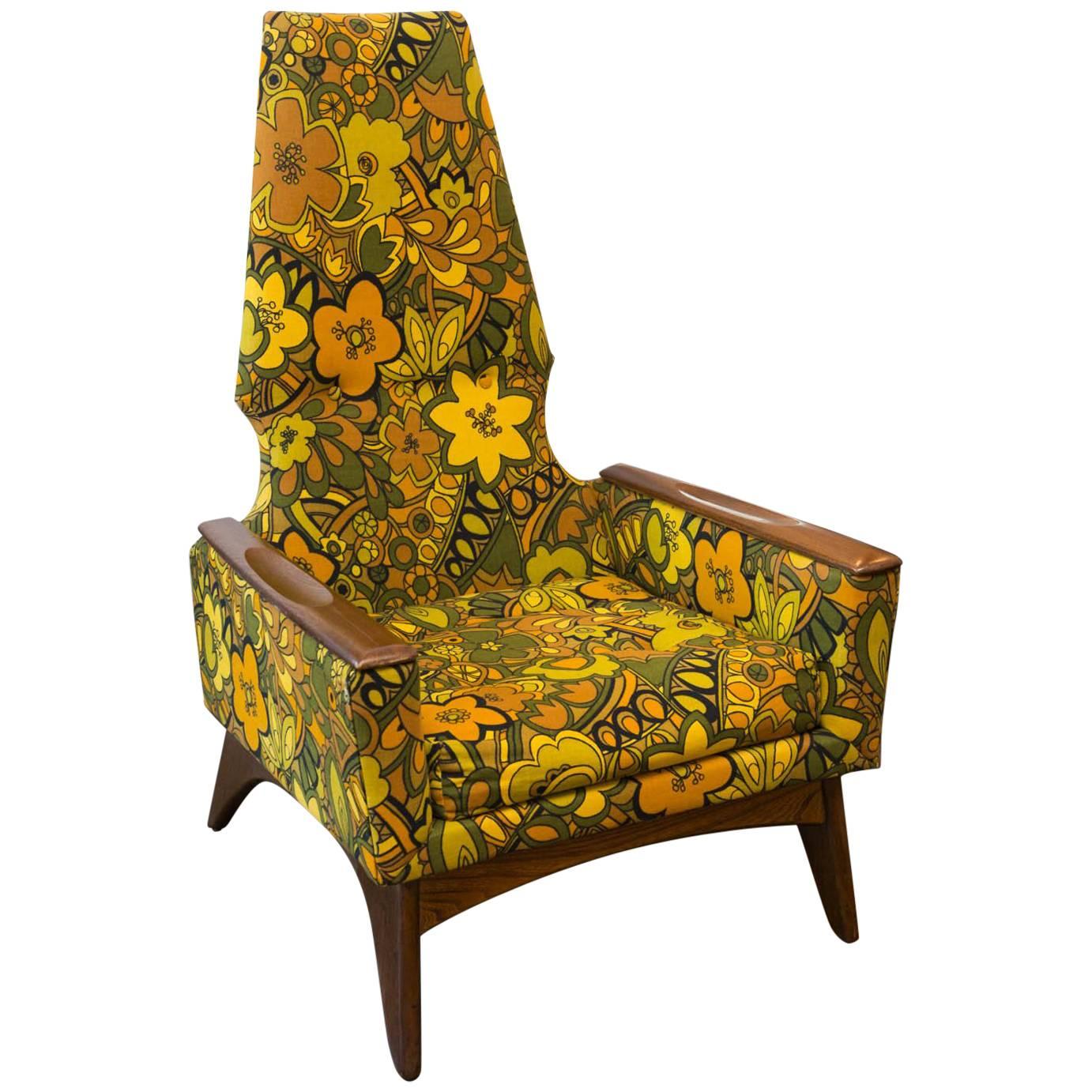 Pearsall Style High-Back Chair by Kroehler