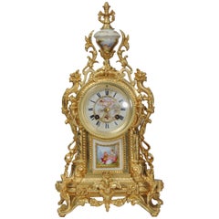 Pendule en porcelaine d'Ormolu et de Sèvres d'Achille Brocot