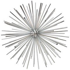C. Jere Chrome Sputnik Sculpture-Signed 9