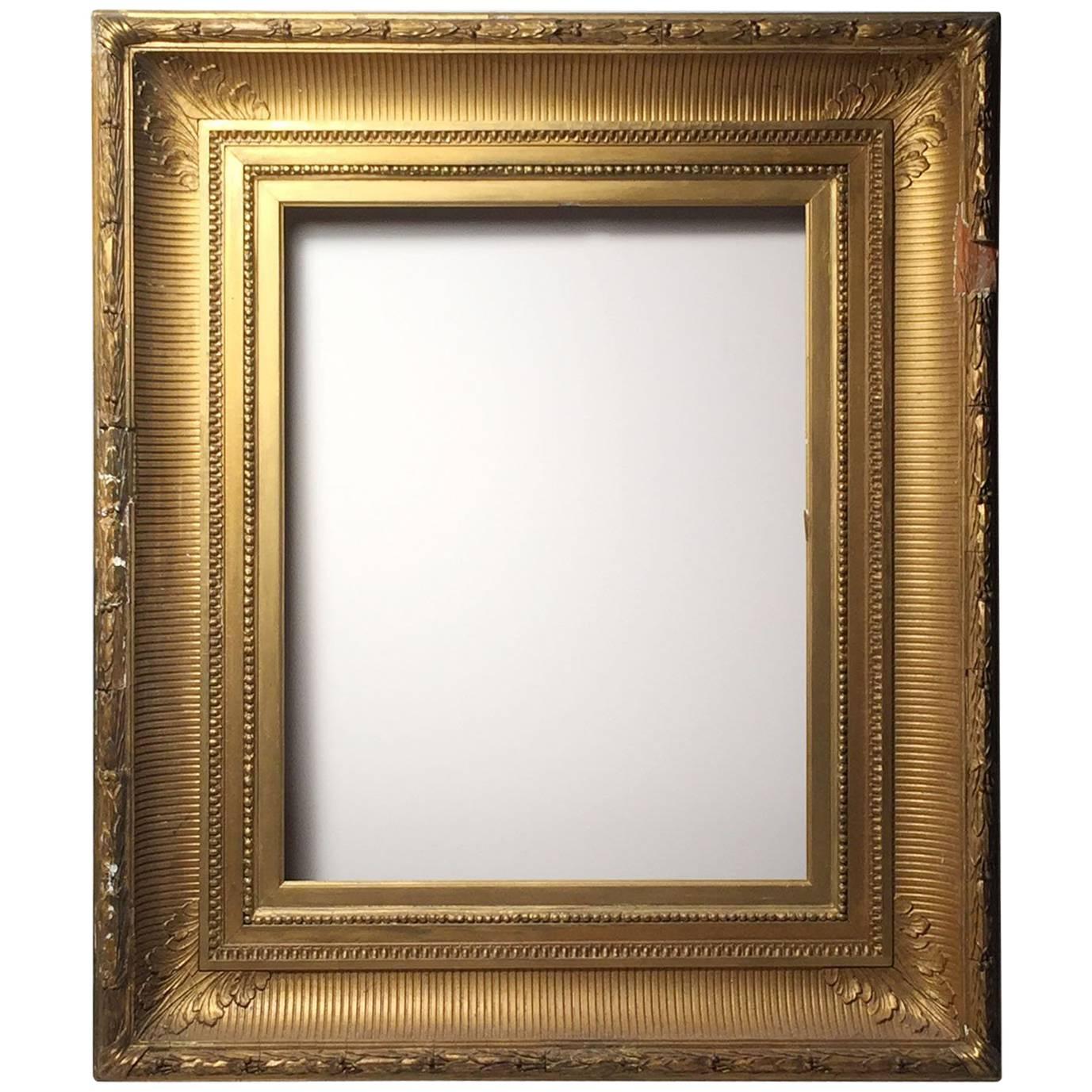 Cadre / Miroir en bois doré de l'American Hudson River School en vente