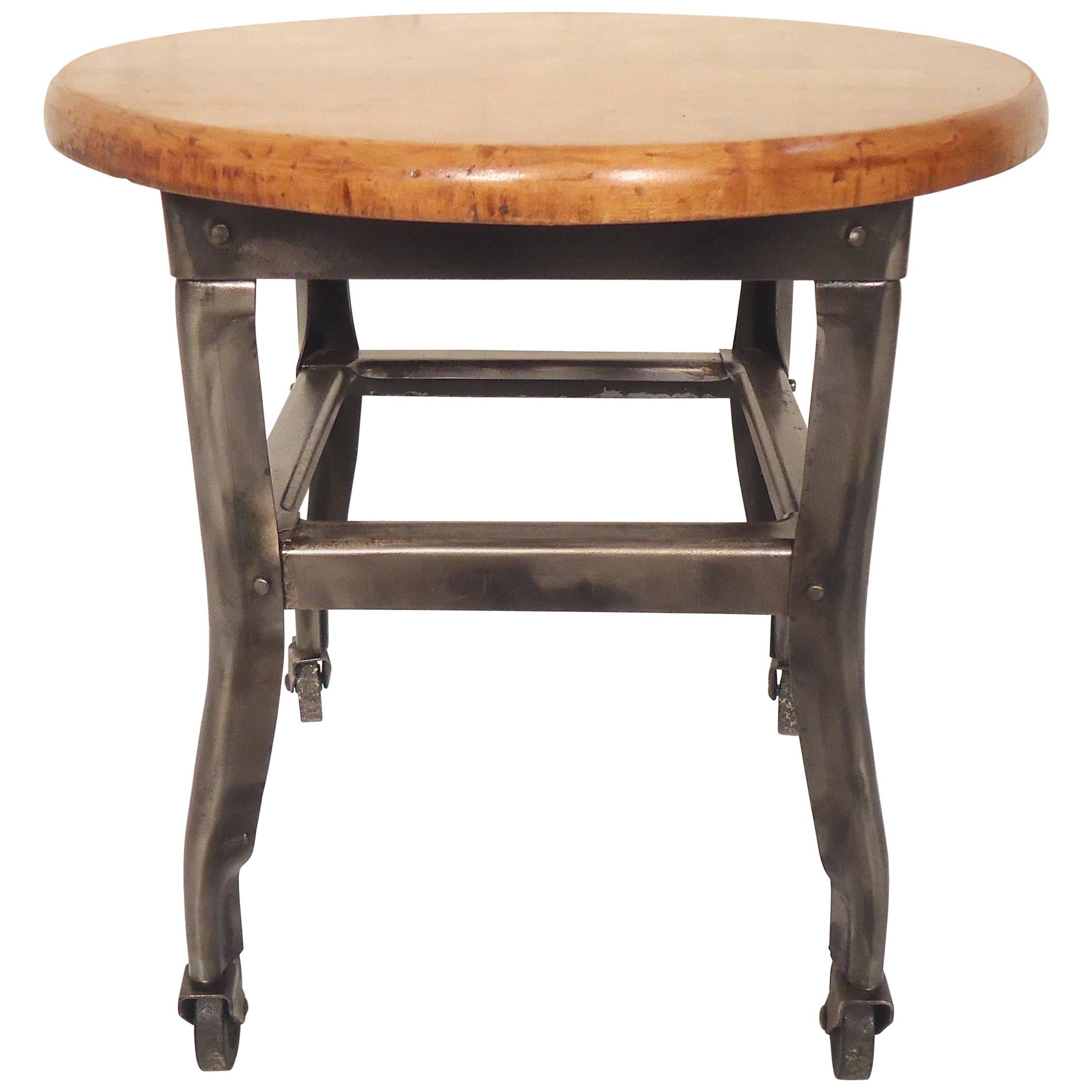 Small Industrial Stool For Sale