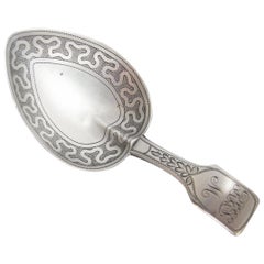 Very Rare George III Caddy Spoon Made in Birmingham in 1812 by Joseph Taylor
