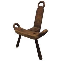 Vintage Primitive African “Birthing” Chair