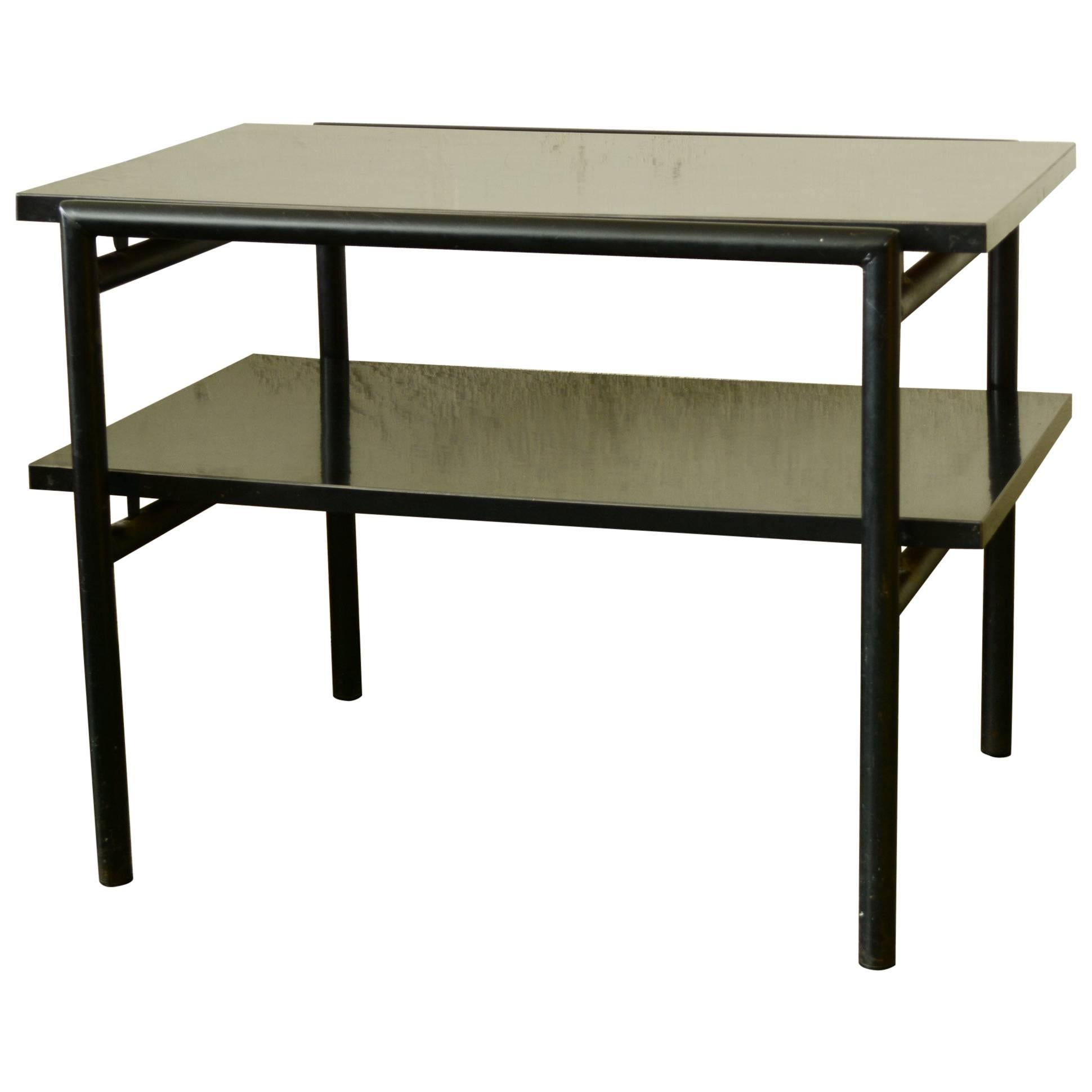 Don Knorr Iron and Laminate Side Table for Vista For Sale