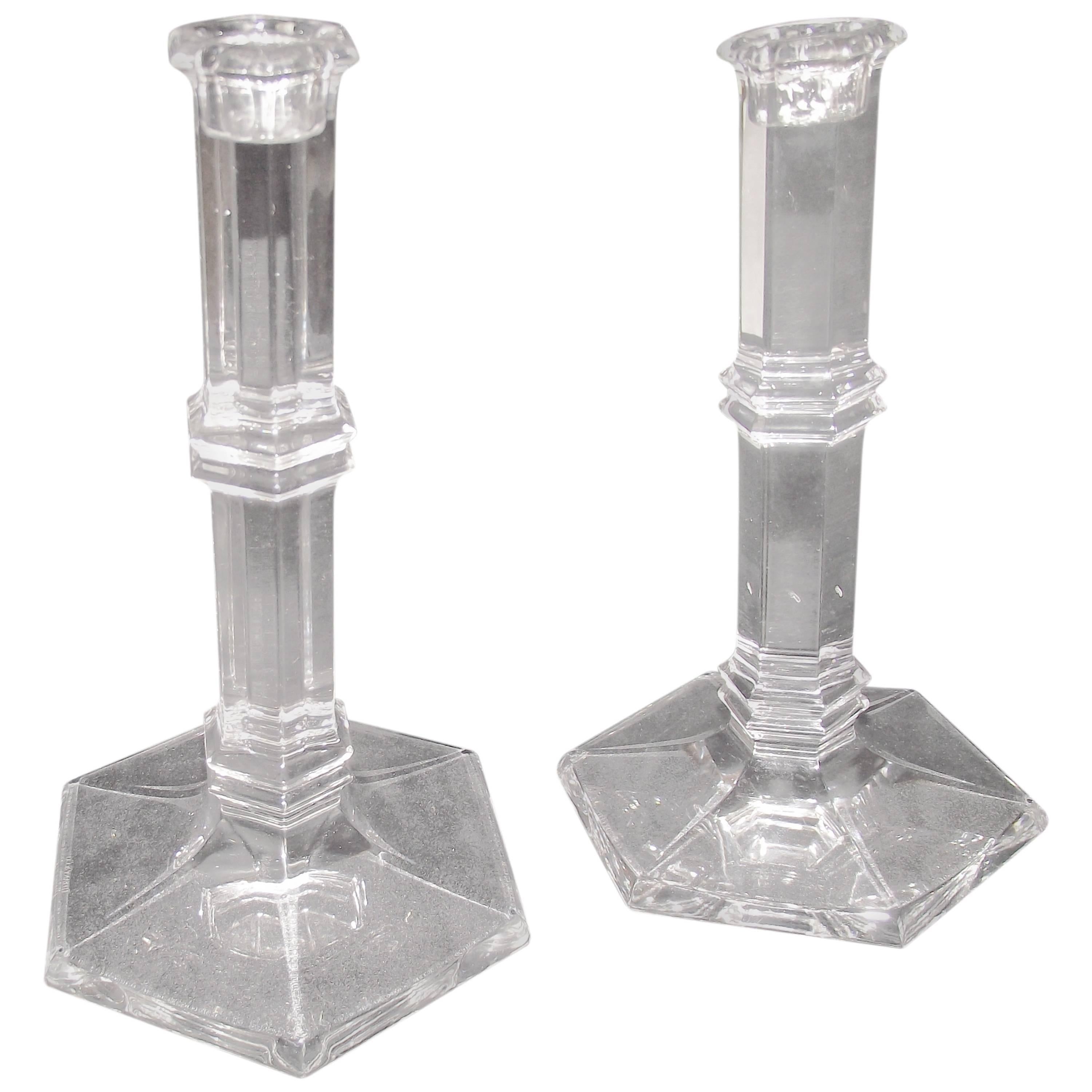 Crystal Candlesticks by Tiffany & Co