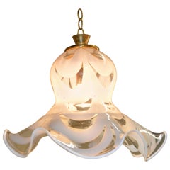 Murano Glass Chandelier in Form of a Bell