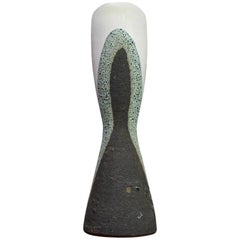 1960s Mid-Century Italian Studio Pottery Vase of Lava and Volcanic Glazes