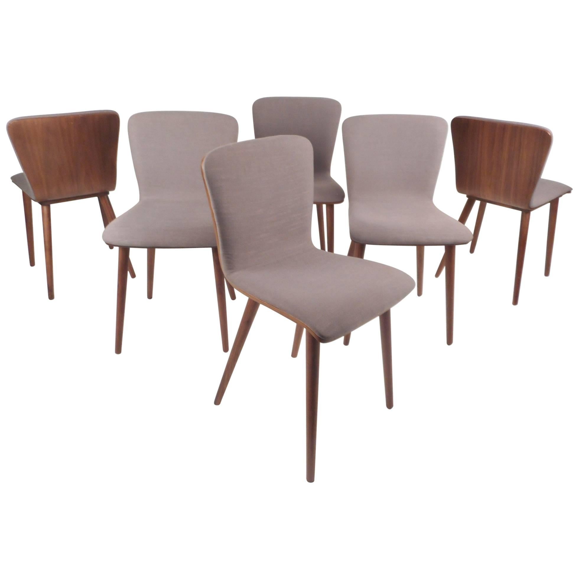 Set of Six Contemporary Modern Dining Chairs