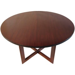 Frank Lloyd Wright Mahogany Oval Dining Table Heritage Henredon Talliesin, 1955