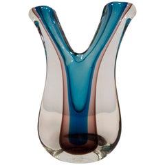Flavio Poli Free-Form Glass Vase