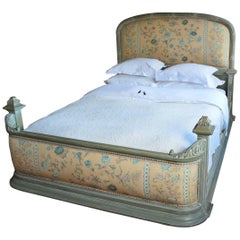 Antique French Painted Louis XVI Style Bed, circa 1900