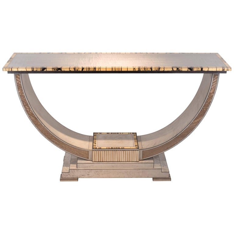 Silver Maple Excelsior Console Table For At 1stdibs Silver Maple Excelsior Console Table For