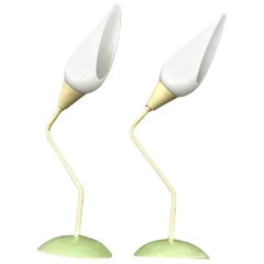 Italian Mid-Century Modern Painted Metal Wall Sconces, circa 1950 1