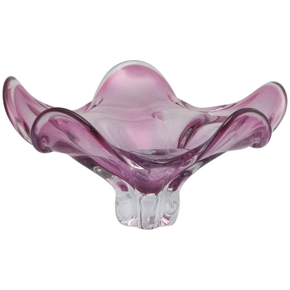 Purple Murano glass Fruit Bowl, 1960s