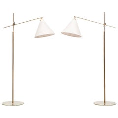 Pair of Kaare Klint Floor Lamps