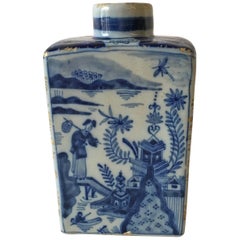 Delftware Tea Caddy by Johannes Van Duijn