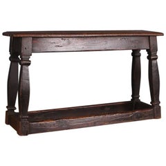 19th Century Walnut and Pine Joint Stool