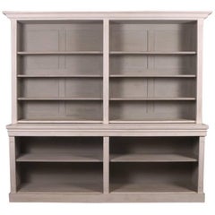 19th Century Painted English Open Library Bookcase