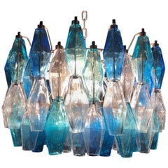 Fantastic Murano Chandelier "Poliedri" in the Style of Carlo Scarpa