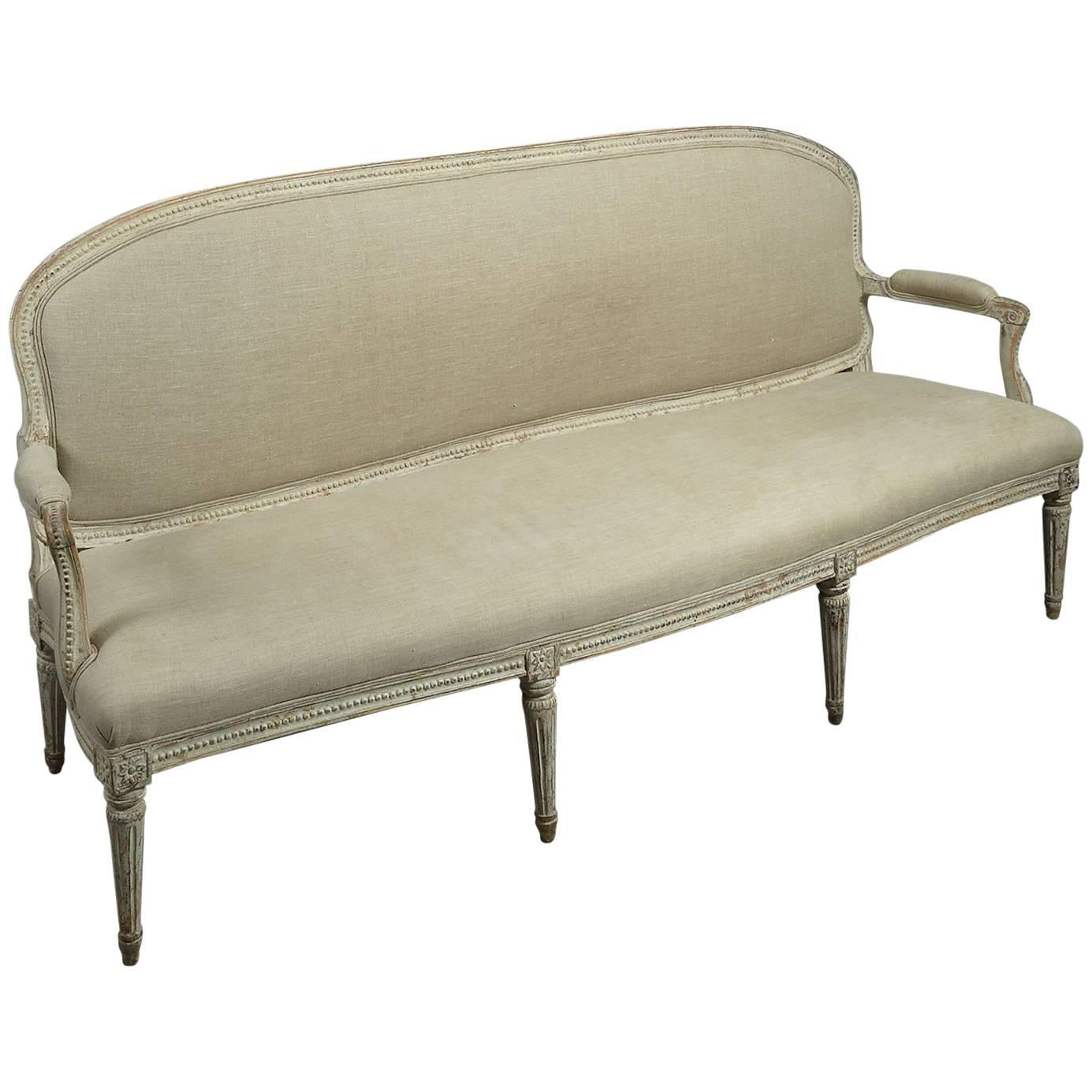 18th Century, Louis XVI Sofa or Canape For Sale