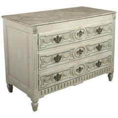 18th Century Louis XVI Painted Side-Cabinet