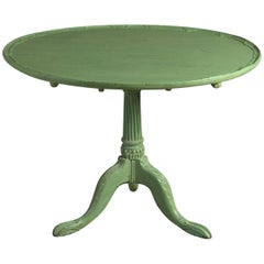18th Century Late George II Green Painted Tripod Table