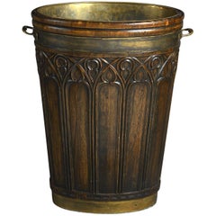 Unusual Gothic Revival Peat Bucket or Stick Stand