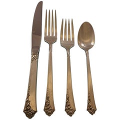 Lasting Spring by Oneida Sterling Silver Flatware Set Service 24 Pieces For  Sale at 1stDibs | heirloom sterling lasting spring, lasting spring heirloom  sterling