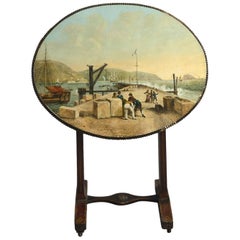 Unusual Painted Tilt-Top Table