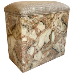 Mid-Century Modern Onyx Stone Bench, 1970s 4