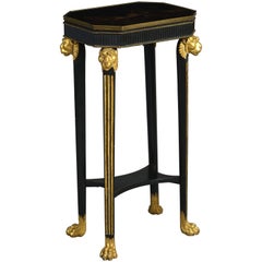 Regency Leopard Head Lacquered Stand by Thomas Hope