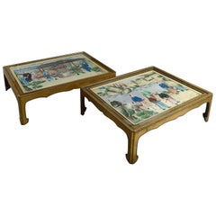 Fine Pair of Large "Mallett" Low Tables or Coffee Tables
