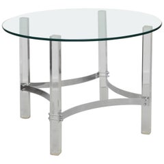 Vintage Alessandro Albrizzi Lucite and Chrome Side Table