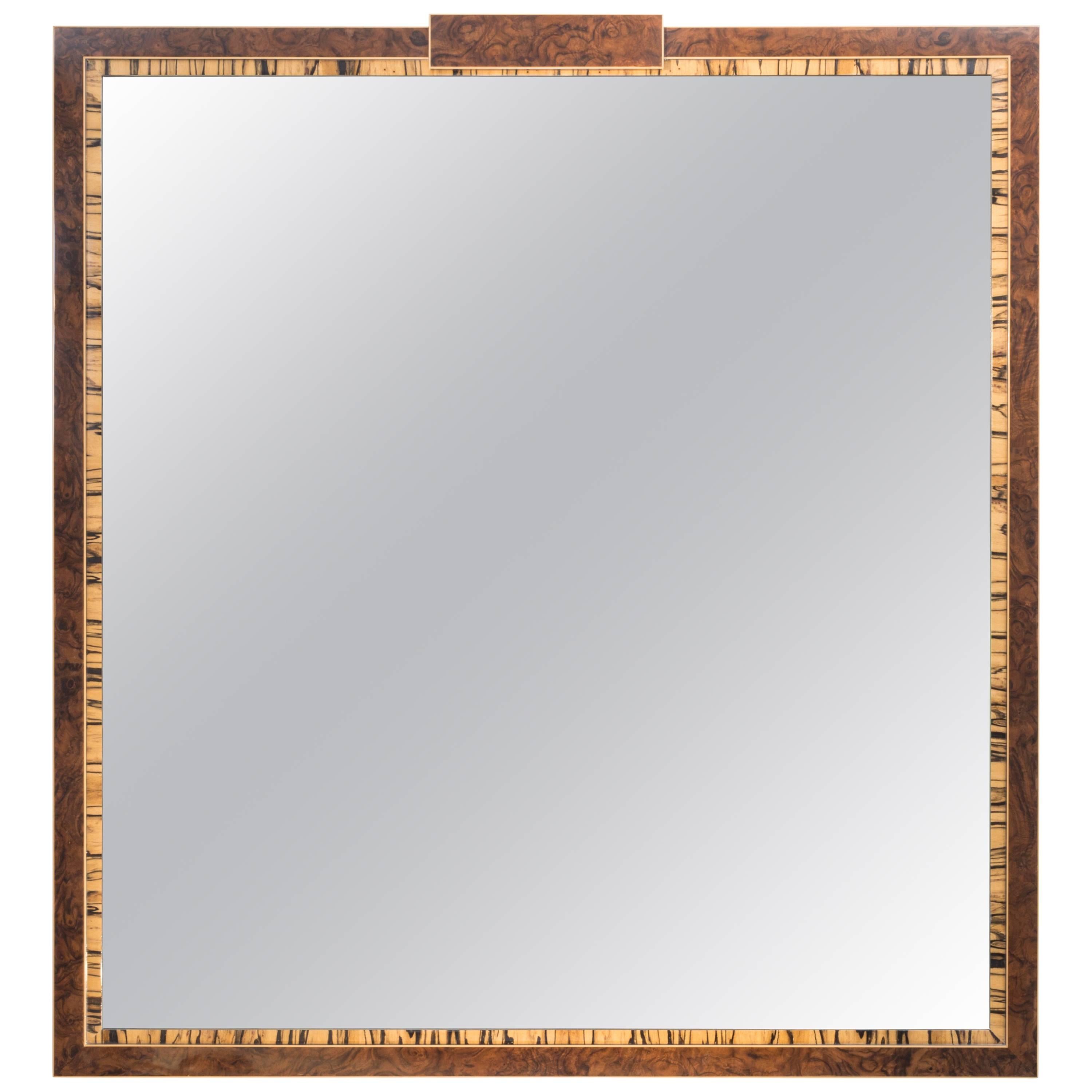 White Ebony Excelsior Mirror For Sale