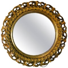 19th Century, Carved Wooden French Mirror