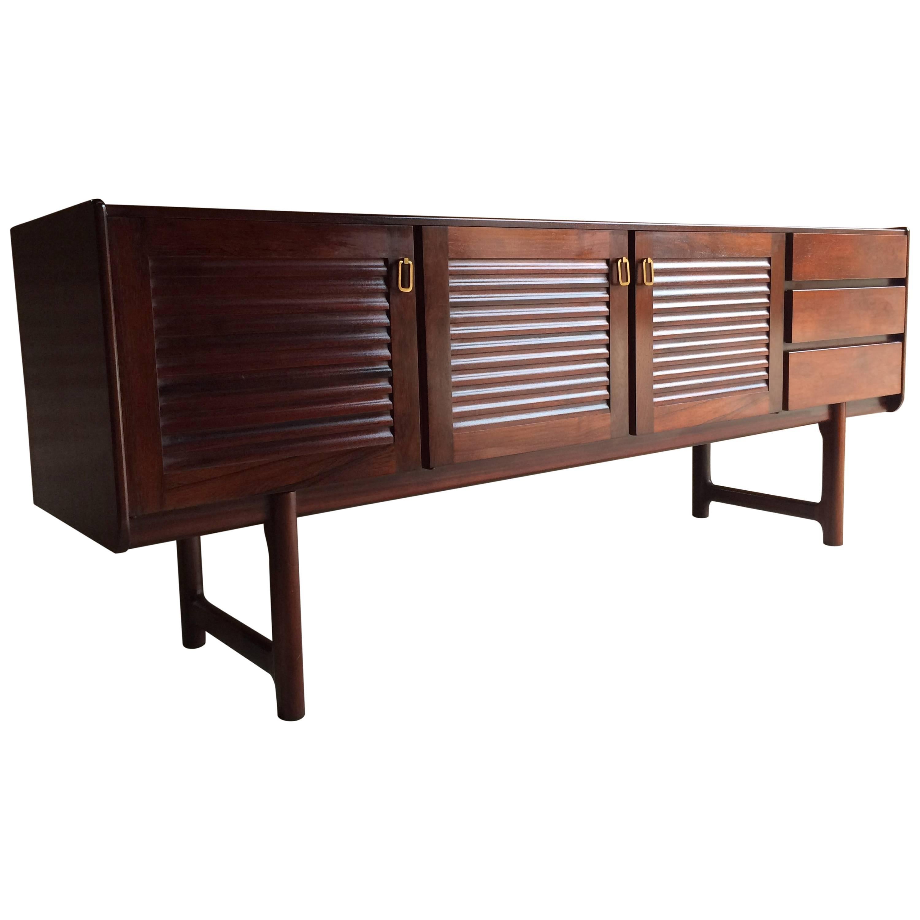 Mid-Century A. H. McIntosh & Co of Kirkcaldy Rosewood Sideboard Credenza, 1970s