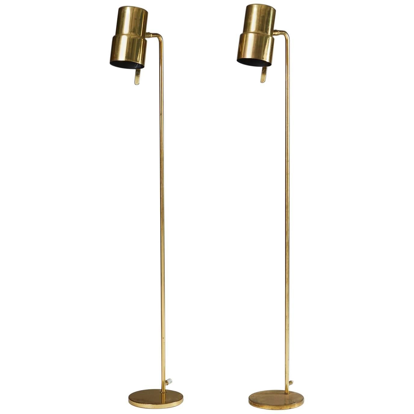 Pair of Floor Lamps Designed by Hans-Agne Jakobsson, Sweden, 1960s