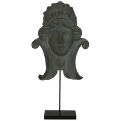 French 19th Century, Zinc Head Ornament