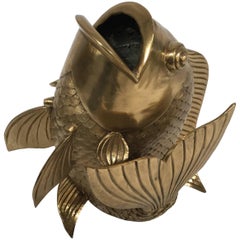 Italian Sculpture in Bronze in the Form of a Fish, 1970
