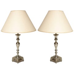 Silvered Tabletop Lamps