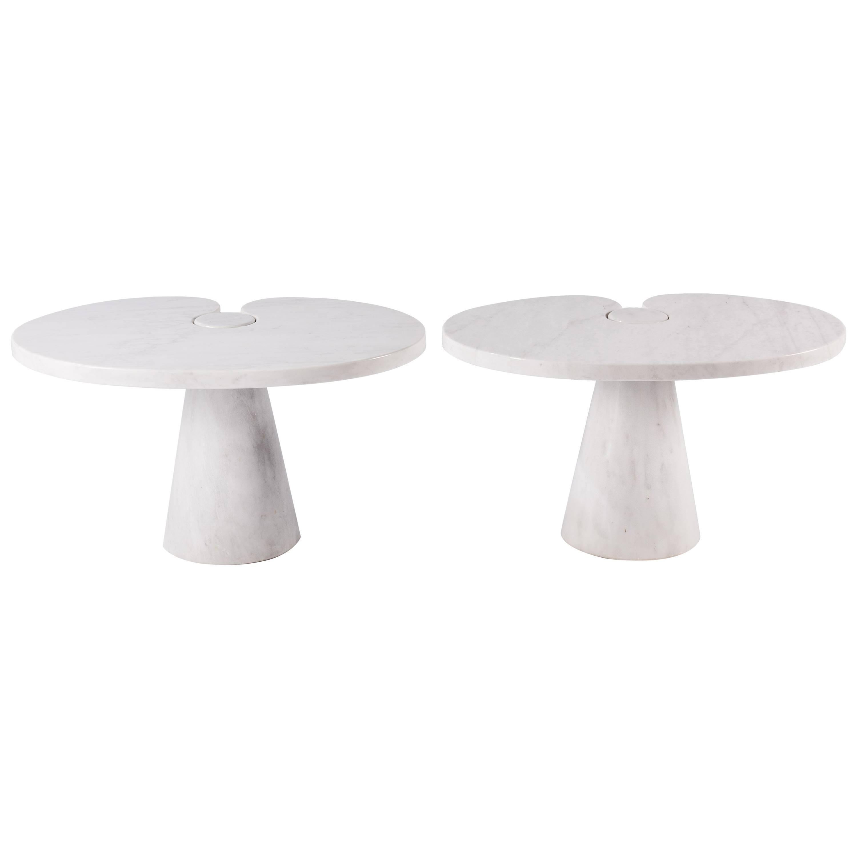Pair of "Eros" Tables by Angelo Mangiarotti