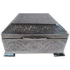 Exotic Egyptian Silver Treasure Box