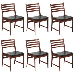 Vintage Kai Lyngfeldt Larsen Set of Six Dining Chairs